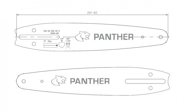 [ECHO0] E10-D1-42K-CV-1 [ECHO] 10"[25cm] Panther Mini Echo CS-2511 TES 1/4 .043 56 drive links